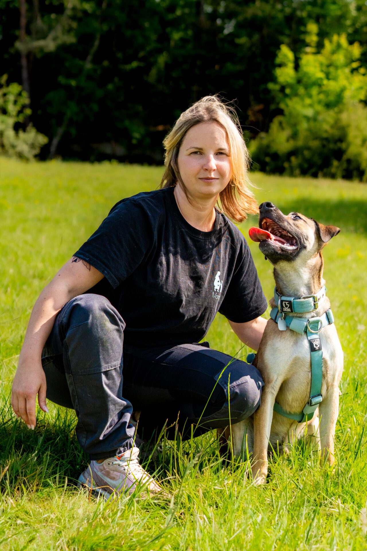 Marina Iannalfo mit Hund Blu